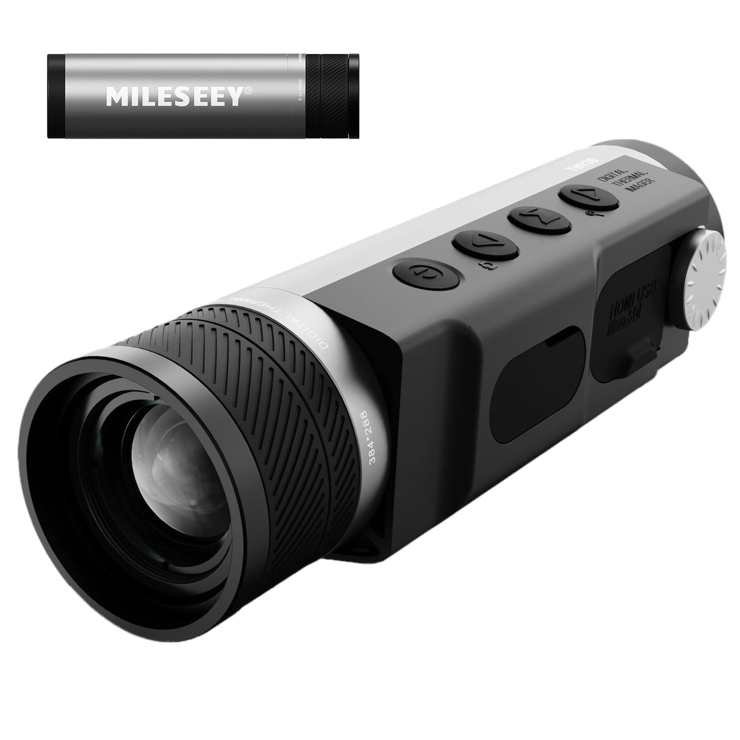 MiLESEEY Thermal Monocular T-Recon Tactical, 25mm 384x288 (50 Hz) TNV30 Thermal Imaging Monocular Night Vision for Hunting, OLED Display with 8X Digital Zoom (TNV30)