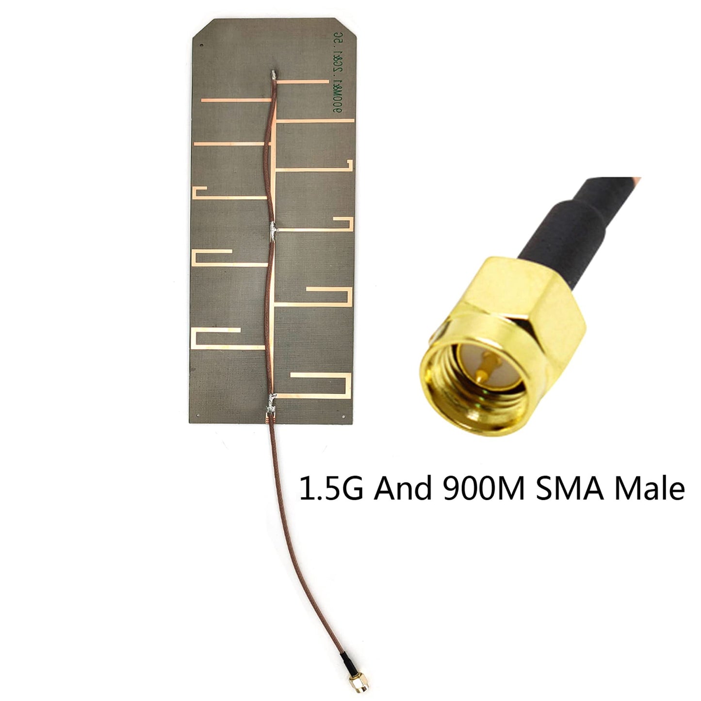 PCBA Yagi Directional Antenna Compatible with 915MHz 1.2GHz 1.5GHz 1.6GHz GPS FPV UAV Drone Remote Control Positioning Signal Jammer (900M&1.5G SMA Male)