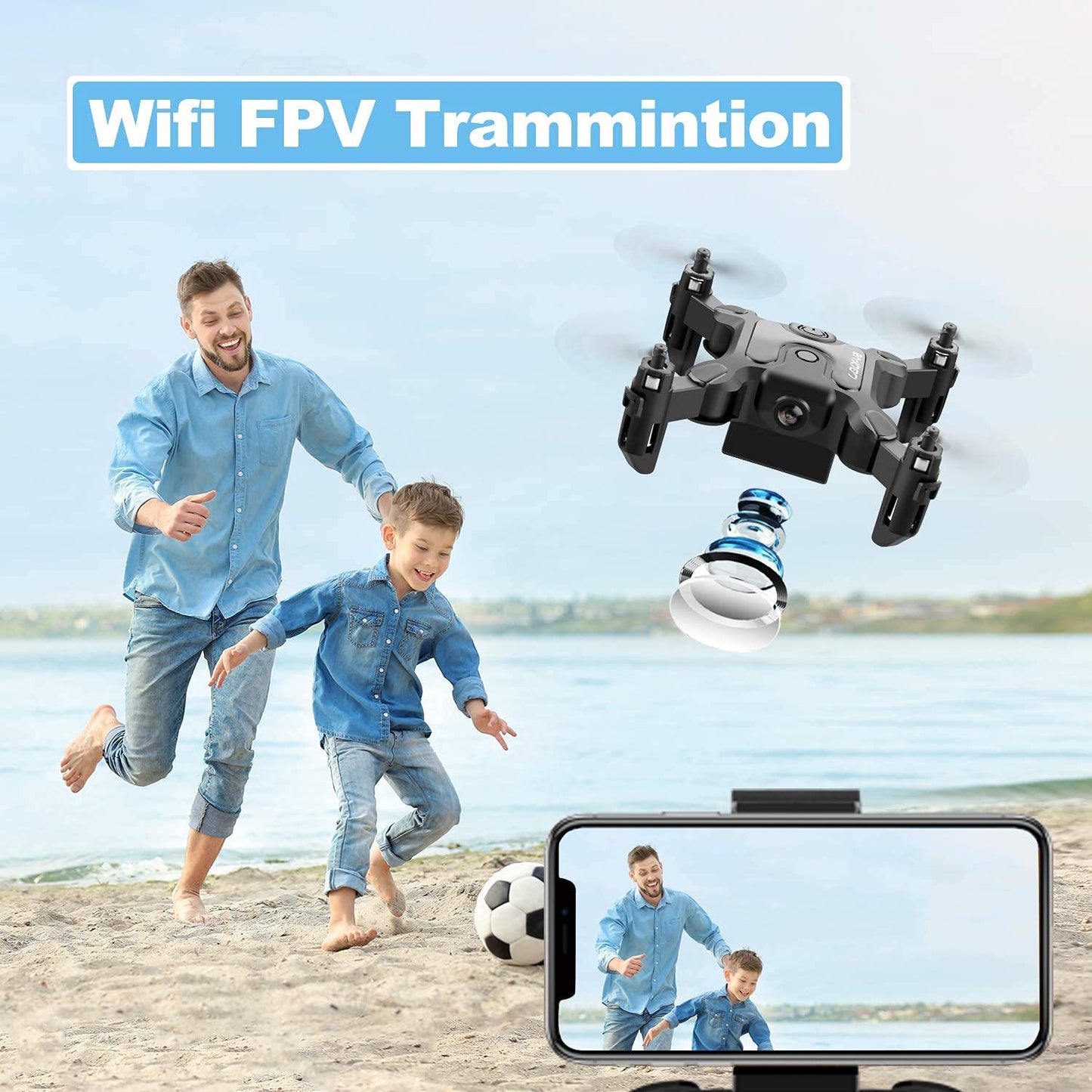 4DV2 Mini Drone with Camera for kids,Nano Portable Pocket Foldable RC Quadcopter Toys Beginners Gifts for Boys Girls,3D Flip,Altitude Hold,Headless Mode,Trajectory Flight,